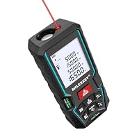 Laser Entfernungsmesser 50m mit APP, MiLESEEY Lasermessgerät mit 2 Wasserwaagenblasen,±2mm Genauigkeit,2 Zoll LCD Hintergrundbeleuchtung,Pythagoreischer Modus – Ansicht 1