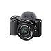 Sony Alpha ZV-E10 - APS-C Interchangeable Lens Mirrorless Vlog Camera Kit - Black, ZVE10KB