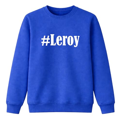 Sweat-shirt Leroy bleu et noir le cadeau assorti pour la famille