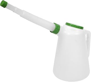 Sealey JDL5G - Jarra medidora de aceite con tapa y boquilla flexible, 5 L, color verde