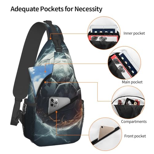 Mochila tipo bandolera para senderismo unisex negra miniatura 4