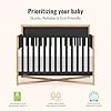 Dream On Me Owen 5-in-1 Convertible Full-Size Baby Crib in Matte Black, GreenGuard Gold & BSA, Converts to Toddler, Day, Full-Size Bed, Non-Toxic Paint, Safe Sleep Environment