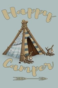 Paperback Happy Camper Tipi Blank Paperback Journal Book