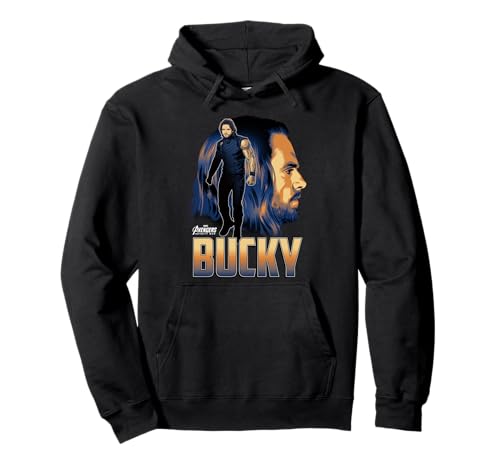 Image of Marvel Infinity War Bucky Big Head Profile Pullover Hoodie
