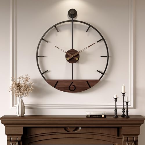Cuspin Large Wall Clock 30 Inch Modern Farmhouse Wall Clock