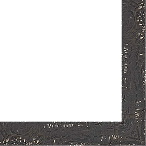 CountryArtHouse Picture Frame Moulding (Wood) 18ft bundle - Distressed/Aged Black Finish - 1.125" width - 1/2" rabbet depth