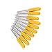 Garosa 10pcs Plotter Knife Roland Cutting Knife Tungsten Steel Lettering Blade Plotter Blade with Cutter Blade for Cutting Plotter Yellow Cap with Band Saw Blades (30°)