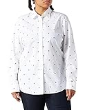 Diseñador: Tommy Hilfiger Tommy Hilfiger Felicia Regular Shirt LS Camisa, Flag Allover/White, 16 para Mujer