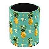 otnrnondcl Pen Holder For Your Desk, Pencil Holder Organizes All Pens, Pineapple and Triangle Pen Cup For Your Office Decor