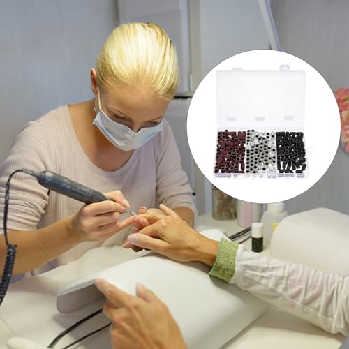Uonlytech 210 piezas cabezales para manicura y pulido miniatura 6
