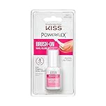 KISS Powerflex Brush-On Nail Glue, Flex Formula for Ultra Hold of False Nails, Instantly Repairs Breaks and Tears