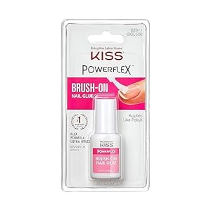 KISS Powerflex Brush-On Nail Glue, ...
