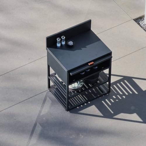 Módulo cocina exterior acero Thira soluciona espacio orden jardin 7