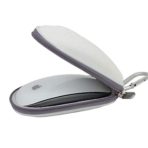 Hermitshell Hard Storage Carrying Case Bag Fits Apple Magic Mouse (I and II 2nd Gen) (White)