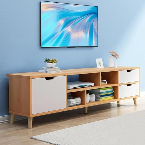 Centros De Entretenimiento, Home Owii Soporte de Centro de Entretenimiento para TV con Almacenamiento, Mueble de TV Moderno, Adecuado para Sala de Estar y Dormitorio, Entrada, Pasillo 120 * 30...