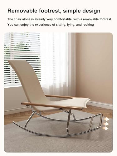 Chaise à bascule pliante de camping extérieure et fauteuil léger