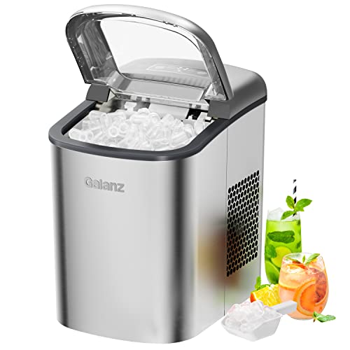 Galanz GLCI26SRA3A Portable Countertop Electric Ice Maker Machine 26