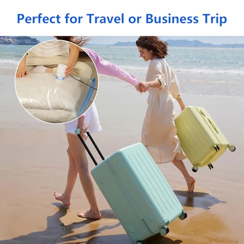 8 Stück Vakuumbeutel für Kleidung mit Elektrischer Luftpumpe, 2 * 100 x 80 cm, 3 * 80 x 60 cm, 3 * 70 x 50 cm, Vakuumbeutel für Bettdecken, Decken, Kissen, Bettwäsche, Reisen, Umzug