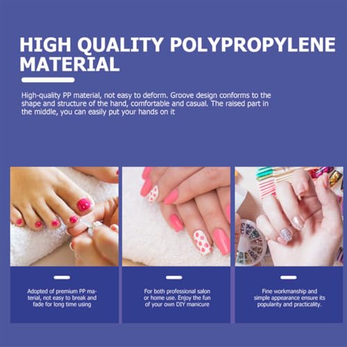 Recipientes acrílicos para remojar uñas y suavizar cutículas de manicura 5