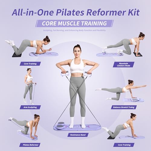 WANFUN Pilates Board Reformer Premium 15-in-1 Upgraded Foldable の商品画像 1