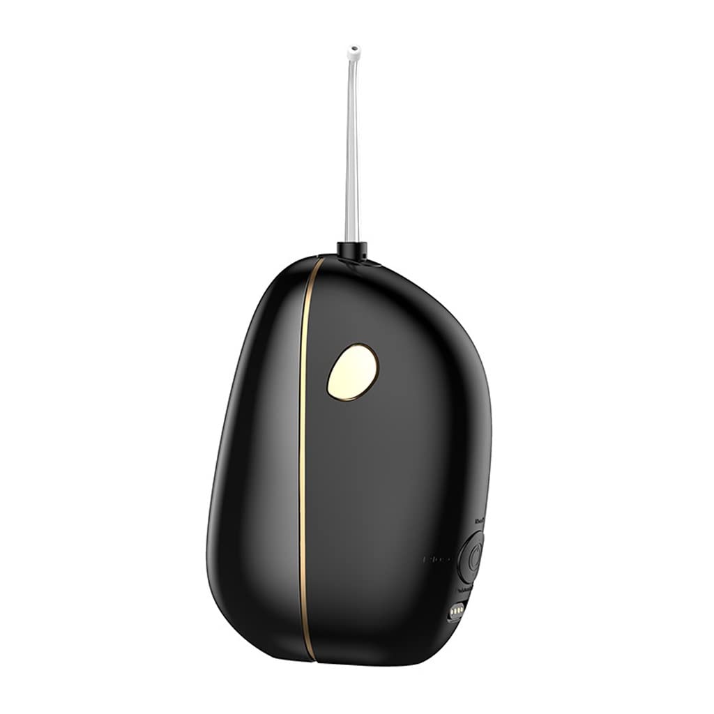 Kanduo JSY Irrigador Bucal Flosser de Agua portátil, Limpieza de Dientes, irrigador Oral Inteligente eléctrico, 3 Modos de Limpieza Eléctrico Portátil (Color : Nero)