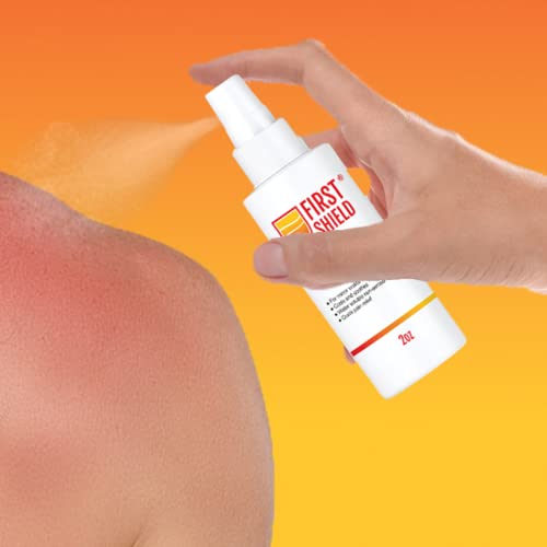 First Shield First Aid Burn Spray, Topical Numbing Spray With Lidocaine For Pain And Itch Relief Of Minor Scalds And Burns – 2 Oz #TOP2