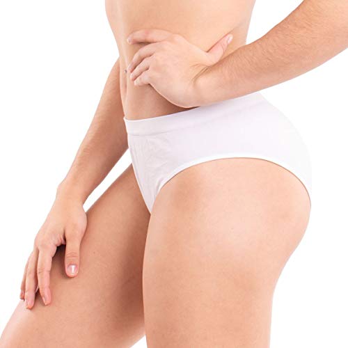 Kit 2 Calcinhas Cós Alto Branco/Preto, G - Trifil Feminino