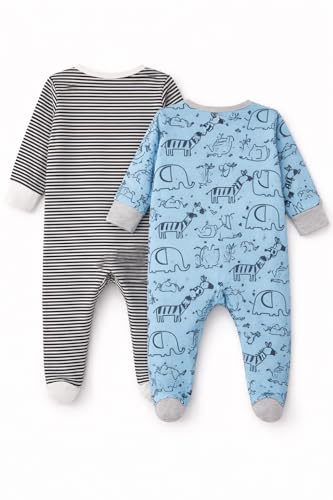 Image of TuddyBuddy 100% Cotton Multi Color Zipper Romper Sleepsuit /Romper /Jumpsuit for Baby Boy & Baby Girl