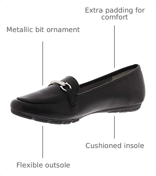 Image of CLIFFS BY WHITE MOUNTAIN Women's Glowing Cushioned Loafer Flat