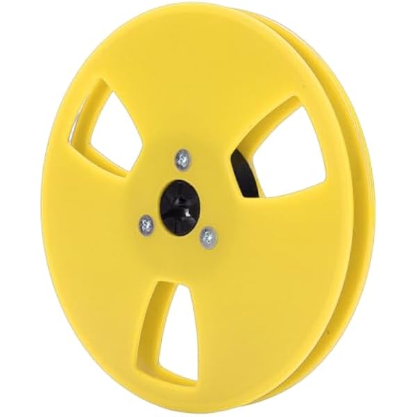 Пустая катушка для аудиокассеты Solid Audio Tape Spool for Studer 1/4 5 Inch Recording, ABS Fitting for, Universal Audio Tape Spool for Audiophiles, 1 Piece (Yellow)