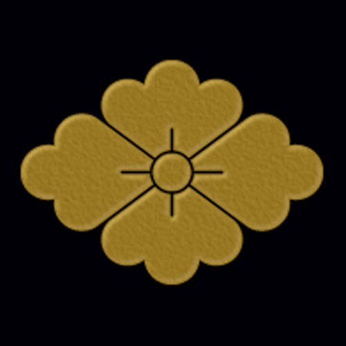 Crête de la famille Makie Hanabishi GD blason japonais Kamon historique