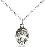 bliss Sterling Silver Saint Thomas A Becket Petite Charm Medal, 1/2 Inch