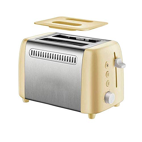 Outdoor Utensilien Brotbackautomat 2-Scheiben-Toaster Brot Edelstahl Frühstücksmaschine - Extra breite Schlitze für Haushaltsküche Frühstück Abtauen