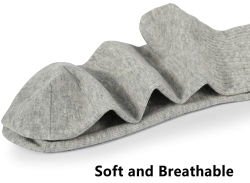 BomKinta Casual Calf Socks - Thin Soft Crew Socks - Cute Cotton Above Ankle Socks for Women 6 Pairs Size 5-103