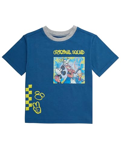 Image of Disney Boys T-shirt and Shorts Outfit Set - Holographic T-Shirt & Matching Shorts Set, Mickey Mouse & Toy Story