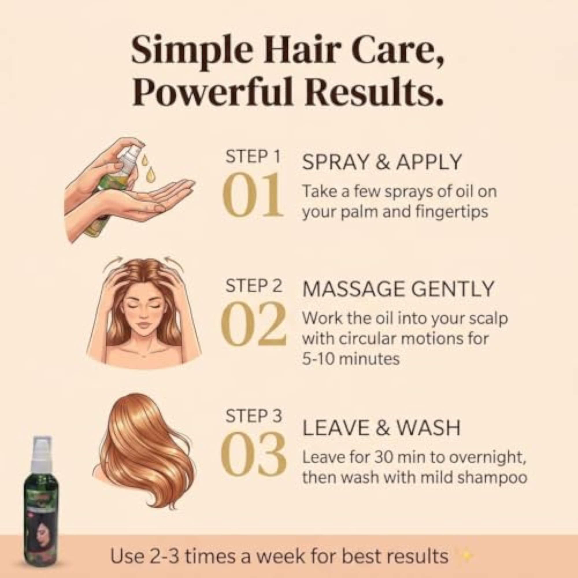 Hasina Herbal Hair Oil for Dandruff Control & Nourishment