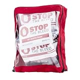 Curaplex Stop The Bleed Multi-Pack Kit, Includes 4 Basic Kits, Sticker and Pouch