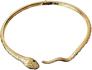 Punk Snake Choker Necklace Adjustable Snake Shape Necklaces Gothic Halloween Medusa Costume Jewelry for Women