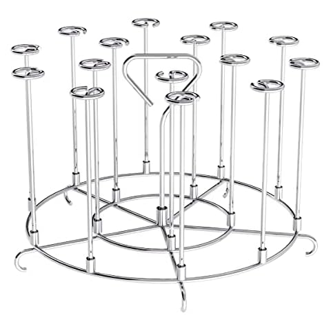 Air Fryer Skewers Rack Compatible with Ninja Foodi Vertical Skewers Rack with Stand Stainless Steel Air Fryer Accessories for Cooking BBQ Kebabs in Kitchen (8QT) Cover