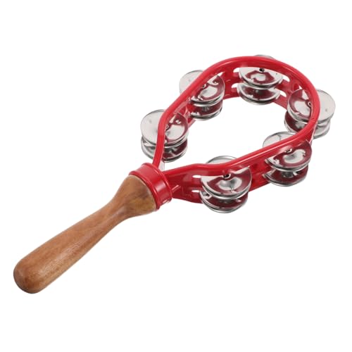Gatuida Campanello Manico in Legno Strumento Percussione Per Ragazzo Ragazza Ragazza Campanacci Mano Strumenti Musicali Per Educazione Al Suono Campanellini Bastone Portatile