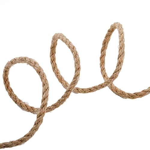 Zenfun 2 Rolls 5Mm Total 328 Feet Thick Jute Twine, Jute Burlap String, Braided Jute Cord, Natural Wired Jute Rope Packing String, Brown Hemp Ropes For Diy Arts, Home Decor, Gardening #TOP2