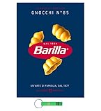 4 fideos barilla Pasta Gnocchi nº 85, 100% italiana, paquete de 500 g + llavero Beni Culinari gratis