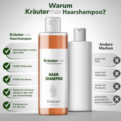 Henna Shampoo Kräutermax mit Zinnkraut und Schachtelhalm gegen Schuppen