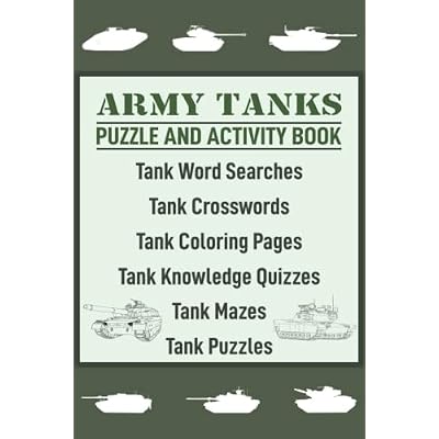 Army Tanks Puzzle and Activity Book