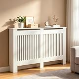 FATIVO Copritermosifone Legno Bianco MDF Moderno 145Lx17Px100A cm interne