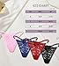 iesunny G-String Thongs for Women Sexy Thongs T Back Lace Panties Low Rise No Show Ladies Breathable Underwear Multipack M