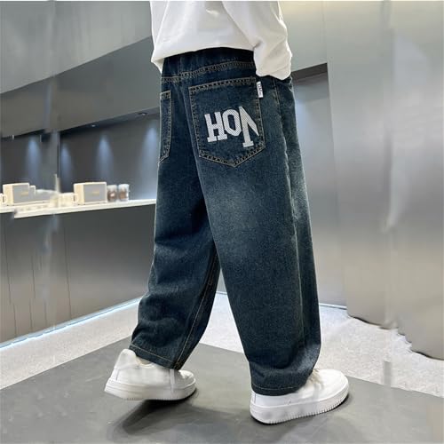 Jean décontracté jambe droite garçon fini les pantalons serrés avec cette coupe ample - 2