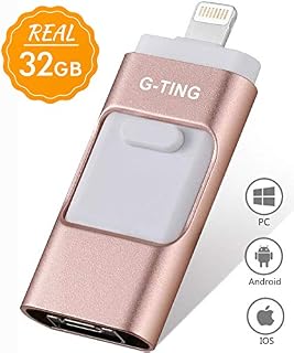USB Flash Drives for iPhone 32 GB Pen-Drive Memory Storage, G-TING Jump Drive