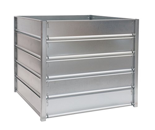 myowngreen Hochbeet aus Metall 84 x 84 x 74 cm (B x L x H) - sehr solide und stabile Konstruktion nachträglich verlängerbar, schneller Aufbau, feuerverzinkte Metallprofile Cover