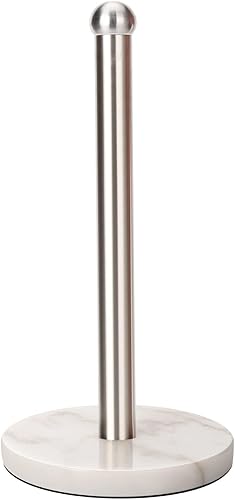 Miniatura 8 de Soporte pesado para toallas de papel, diseño fácil con una sola mano para soporte de cocina, dispensador de toallas de papel, base resistente para